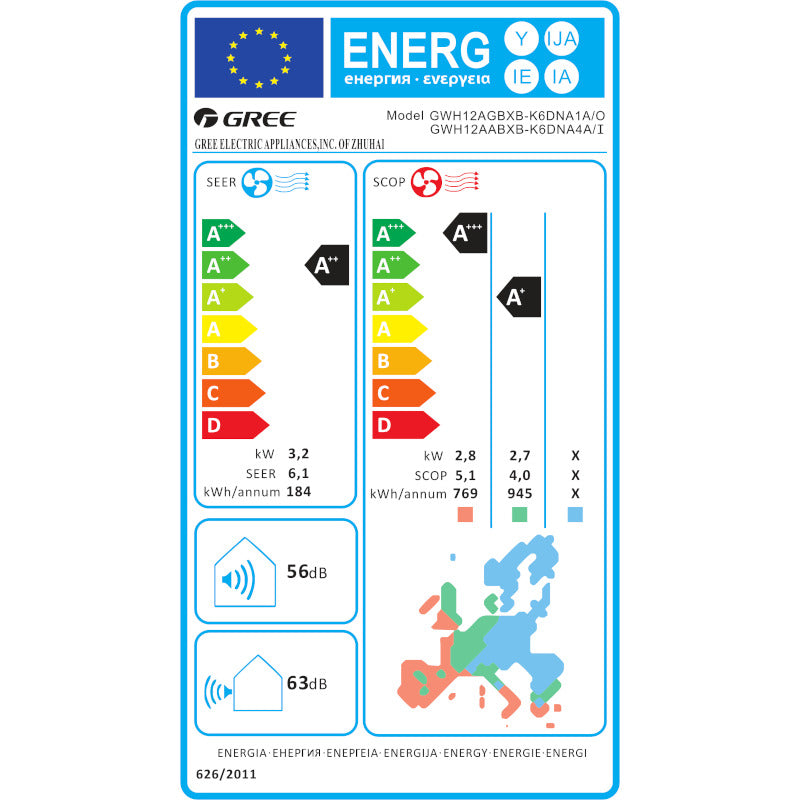 Aer conditionat Gree Bora A4 Silver, 9.000 BTU, A++/A+, Wi-Fi, Inverter, Cold Plasma, Auto Clean, I Feel + Kit instalare inclus
